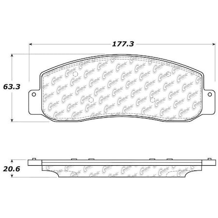 Centric Parts Centric 306.10690 Fleet Performance Brake Pads With Hardware 306.1069